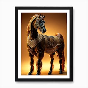 Leonardo Signature 3d Hd Arabian Horse Chocolate Caramel Light 1 (1) Art Print