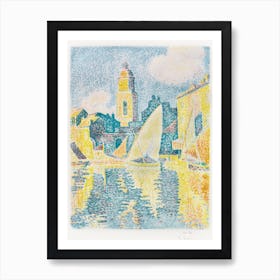 The Port, Saint–Tropez, Paul Signac Art Print