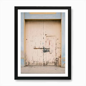 Old Garage Door // Valencia, Spain, Travel Photography Art Print