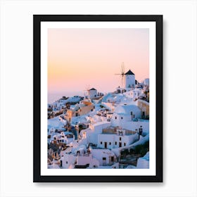 View Of Oia Santorini, Greece Art Print