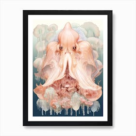 Dumbo Octopus Illustration 12 Art Print