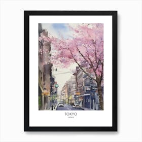 Tokyo 1 Watercolour Travel Poster Art Print