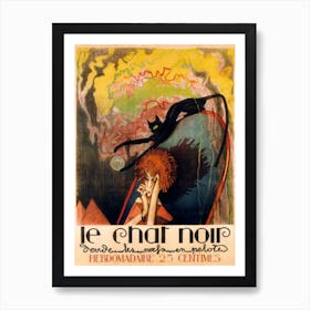 Le Chat Noir, Henri Desbarbieux Art Print