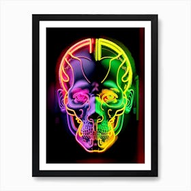 Neon Skull 41 Art Print