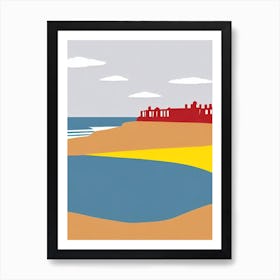 Broadstairs Beach Kent Midcentury Art Print