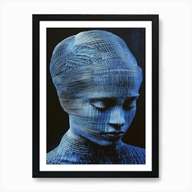 'Blue Woman' Art Print