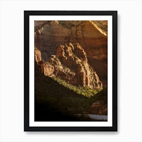 Zion National Park Utah Shadows and Light Art Print