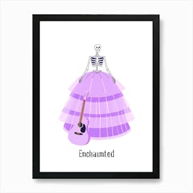 Enchanted - Taylor Swift Halloween punny poster Art Print