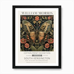 William Morris Vintage Butterfly Art Print