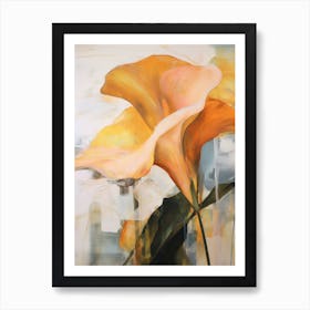 Fall Flower Painting Calla Lily 1 Art Print