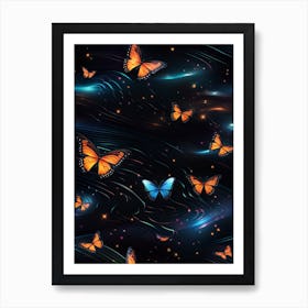 Butterfly Wallpaper 3 Art Print