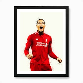 Virgil Van Dijk Art Print