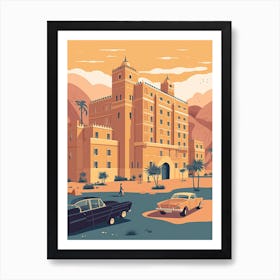 Riyadh Saudi Arabia Travel Illustration 3 Art Print