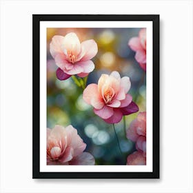 Pink Flowers Art Print