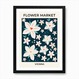 Flower Market Vienna Autria Art Print