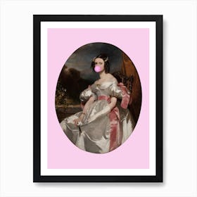 Lady In Pink Art Print