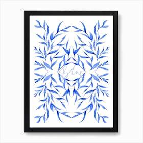 Blue Art Print