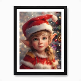 Christmas Elf 2 Art Print