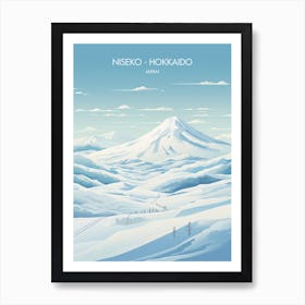 Poster Of Niseko   Hokkaido, Japan, Ski Resort Illustration 0 Art Print