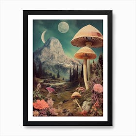 Mushroom Collage 4 Art Print