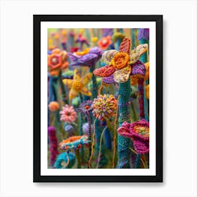 Daffodil Knitted In Crochet 5 Art Print