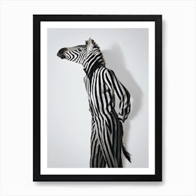 Fashion Zebra Art Print