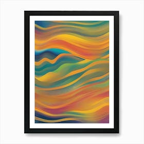 Abstract Wave Painting 2 Art Print