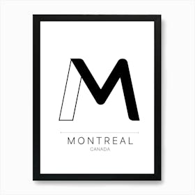 Montreal City Typography Art Print