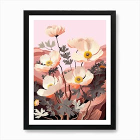 Anemone 1 Flower Painting Art Print