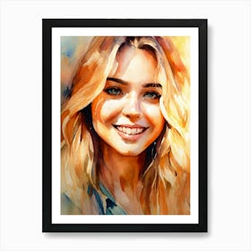 Portrait Of A Young Woman Art Print