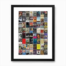 Punk Music Print - Retro Cassette Covers Art Print