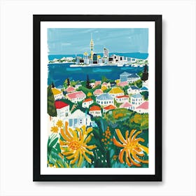 Travel Poster Happy Places Auckland 3 Art Print