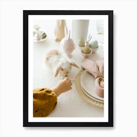 Easter Table Setting 6 Art Print