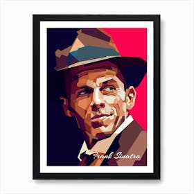 Frank Sinatra Retro Oldies Pop Singer Art Print