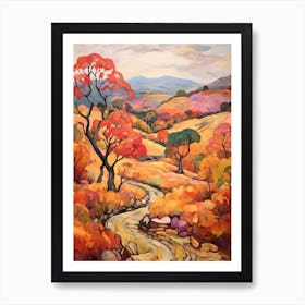 Autumn Gardens Painting Wave Hill Usa 2 Art Print