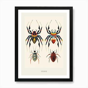 Colourful Insect Illustration Spider 9 Poster Art Print