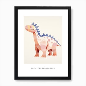 Nursery Dinosaur Art Pachycephalosaurus 6 Poster Art Print