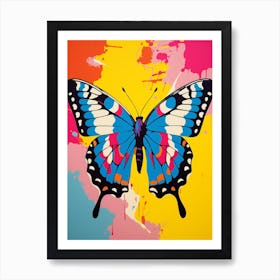 Pop Art Swallowtail Butterfly  1 Art Print