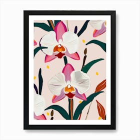 Pink Orchid Art Print