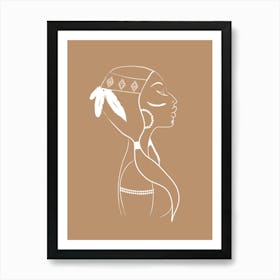 Native beauty Art Print