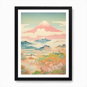Mount Azuma In Fukushima Japanese Landscape 3 Art Print