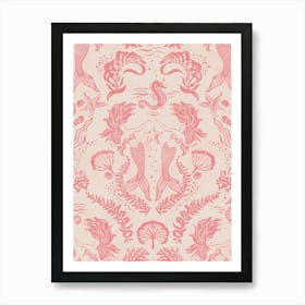 Dreamy Mermaids - Pink Art Print