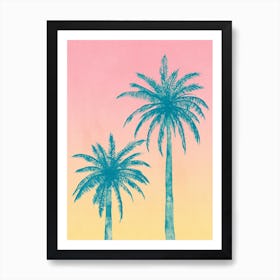 Palm Trees in Art Print