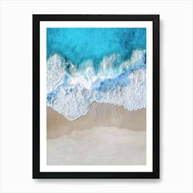 Aerial View Of The Beach 18 Art Print