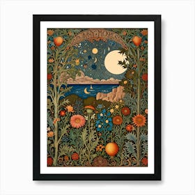 William Morris April Moon Art Print