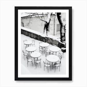 Winter Terrace Art Print