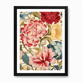 Floral Wallpaper 28 Art Print