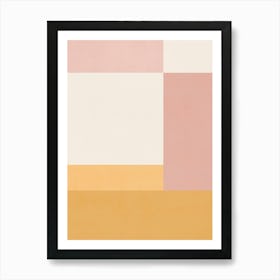 ABSTRACT MINIMALIST GEOMETRY - YR01 Art Print