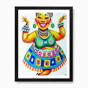 Chubby Dancer Art Print