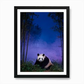 Panda Bear In The Forest Art Print